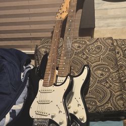 3  Fender Stratocaster Electric Guitars (Squires)