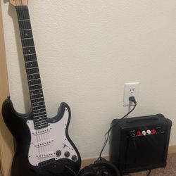 Guitar, Amp, Tuner, Headphones