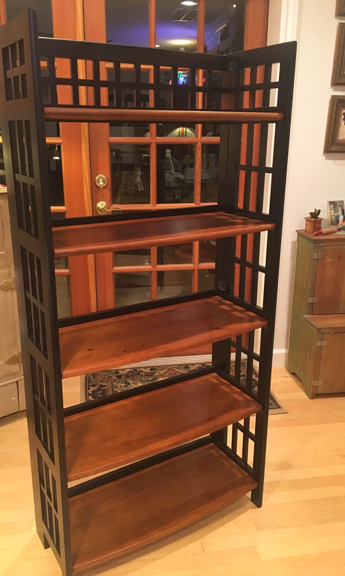 Pier One Imports Folding Shelf / Bookcase 5’ Tall for Sale in Lutz, FL