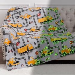 Trucks glow in the dark blanket 