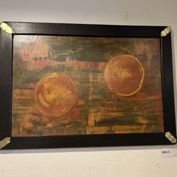 Brace - Framed Painted Wood Panel 