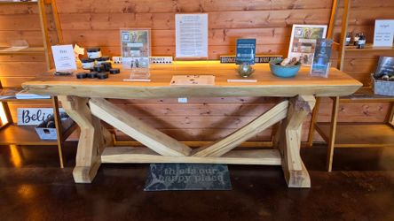 Solid wood table