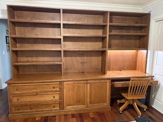 Solid Wood Wall Unit, Custom Made