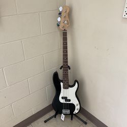 SQUIER BY FENDER P-BASS ELECTRIC GUITAR.