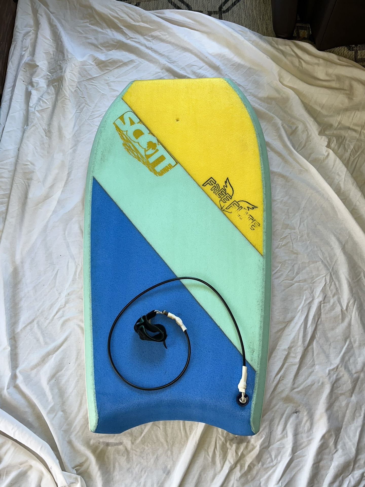 Vintage 42” Scott Free Flite Bodyboard Rare Boogie Board Body Board
