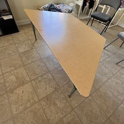 Trapezoid table