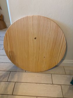 Round Wooden Table Top