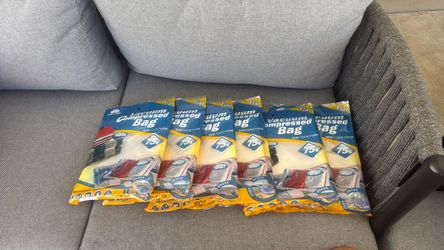 Vacuum Compressed Storage Bags 6-Pack