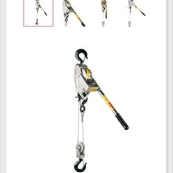 Lug-All 2250-20 Industrial-Grade Cable Come Along Ratchet Winch Hoist 