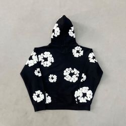 *NEW* Black Denim Tears Cotton Wreath Hoodie Size Large With receipt *NEW*