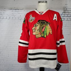 New Reebok CCM Chicago Blackhawks 2015 Championship Men's CCCM Size 54 Jersey Duncan Keith