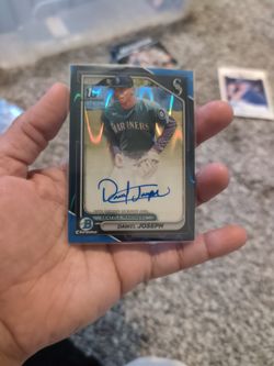DAWEL JOSEPH 2024 BOWMAN CHROME BLUE WAVE 1ST AUTO AUTOGRAPH /150 MARINERS