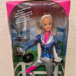 Horse Riding Barbie Doll International/Foreign 1994 NIB 12456 Cavallerizza Cavaliere Vintage Mattel Blonde