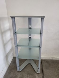 Glass Shelf Media Stand