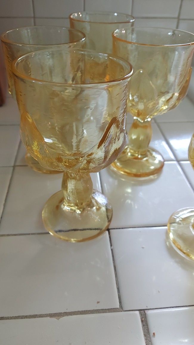 Vintage Francsican Cabaret Drinking Glasses 