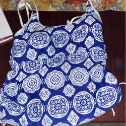 2x Blue Swim Top