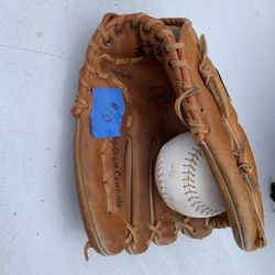 Softball Glove & Ball