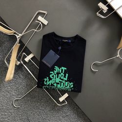 Lv Black T-shirt 24ss New 