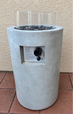 Outdoor Cylinder Propane Fire Pit Brand New