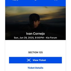 Ivan Cornejo Sun, Jun 29, 2025, 8:00 PM • Kia Forum