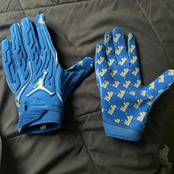 Jordan mens gloves blue ( ucla college gloves )