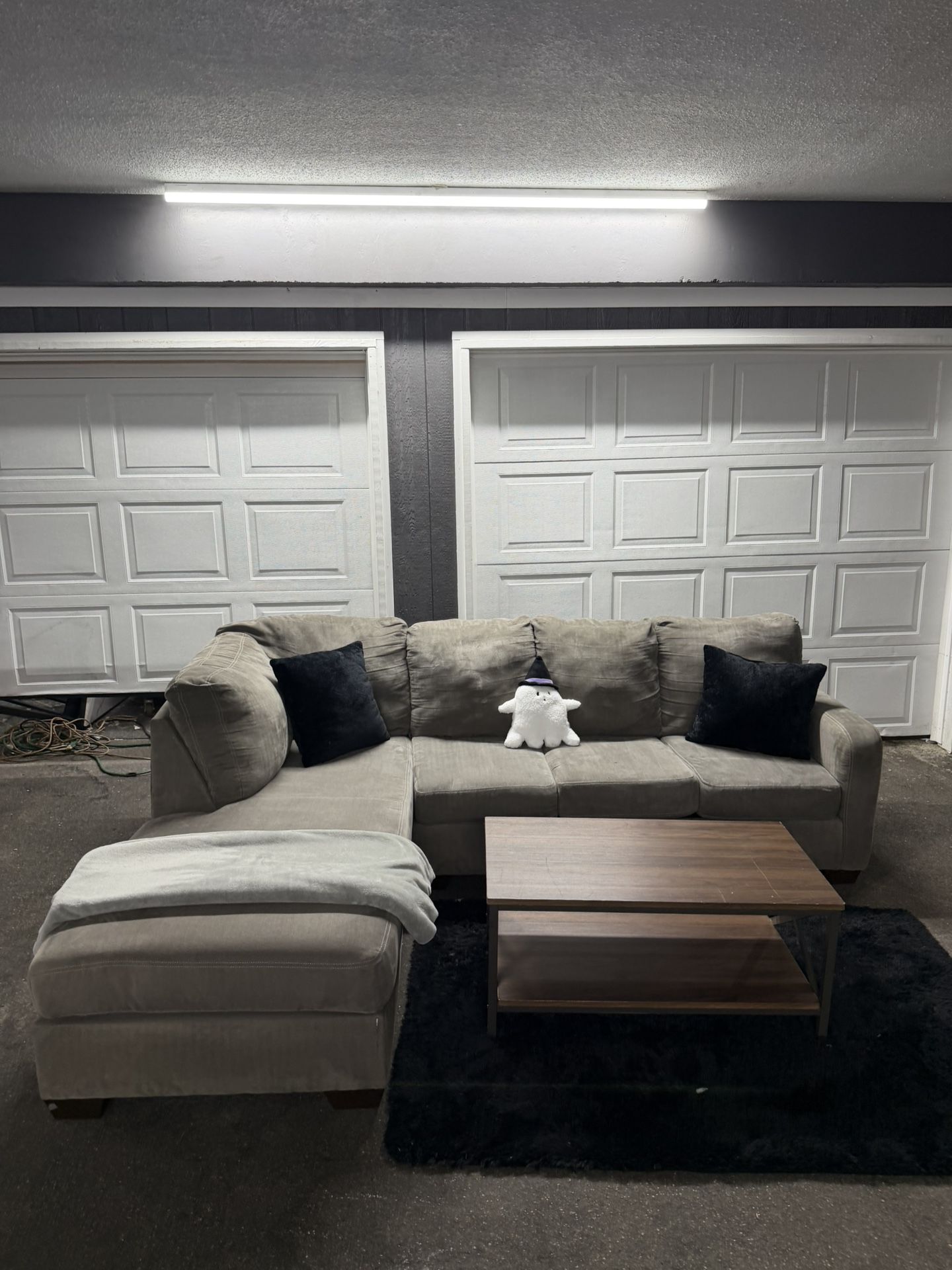 Gray Sectional Couch Sofa