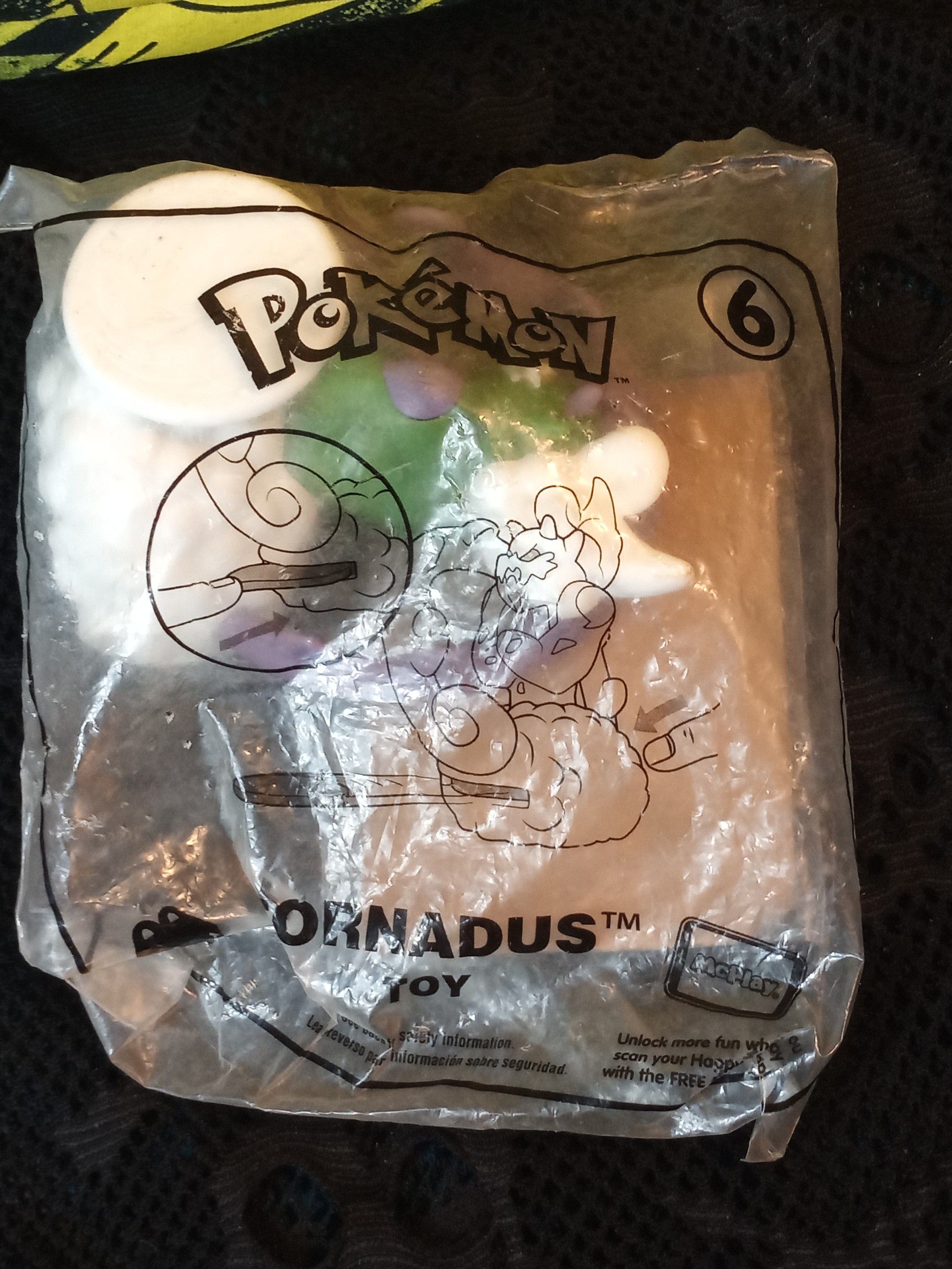 Pokemon tornadus collectable happy meal toy number 6 comes with a Pokemon card also