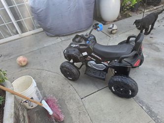24V Ride on Car, Kids ATV XL Four Wheeler w/EVA Tires, 19-Inch Leather 2 Seater, 800W Motors, Remote Control, Knee Pads, Flower, 24 Volt Ride on Toys