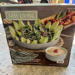 Two dishes salad bowl