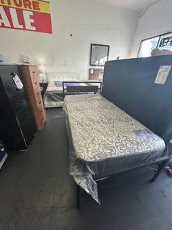 Twin size metal bed frame