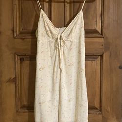 Cream Floral Mini Dress
