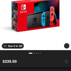 Nintendo Switch With 2 Games 