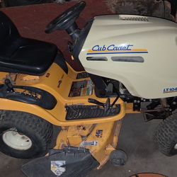 The Cub Cadet LTX 1045 Riding Lawnmower