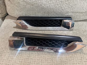 Jaguar F-Type Fender Vent Chrome Set Used 2017 EX53280B11-AB EX53280B10-AB