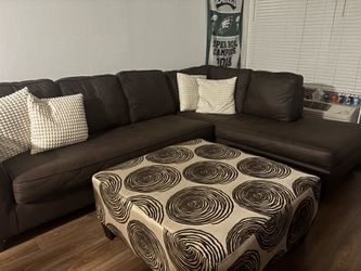 Sectional, entertainment center, TV & queen size mattress