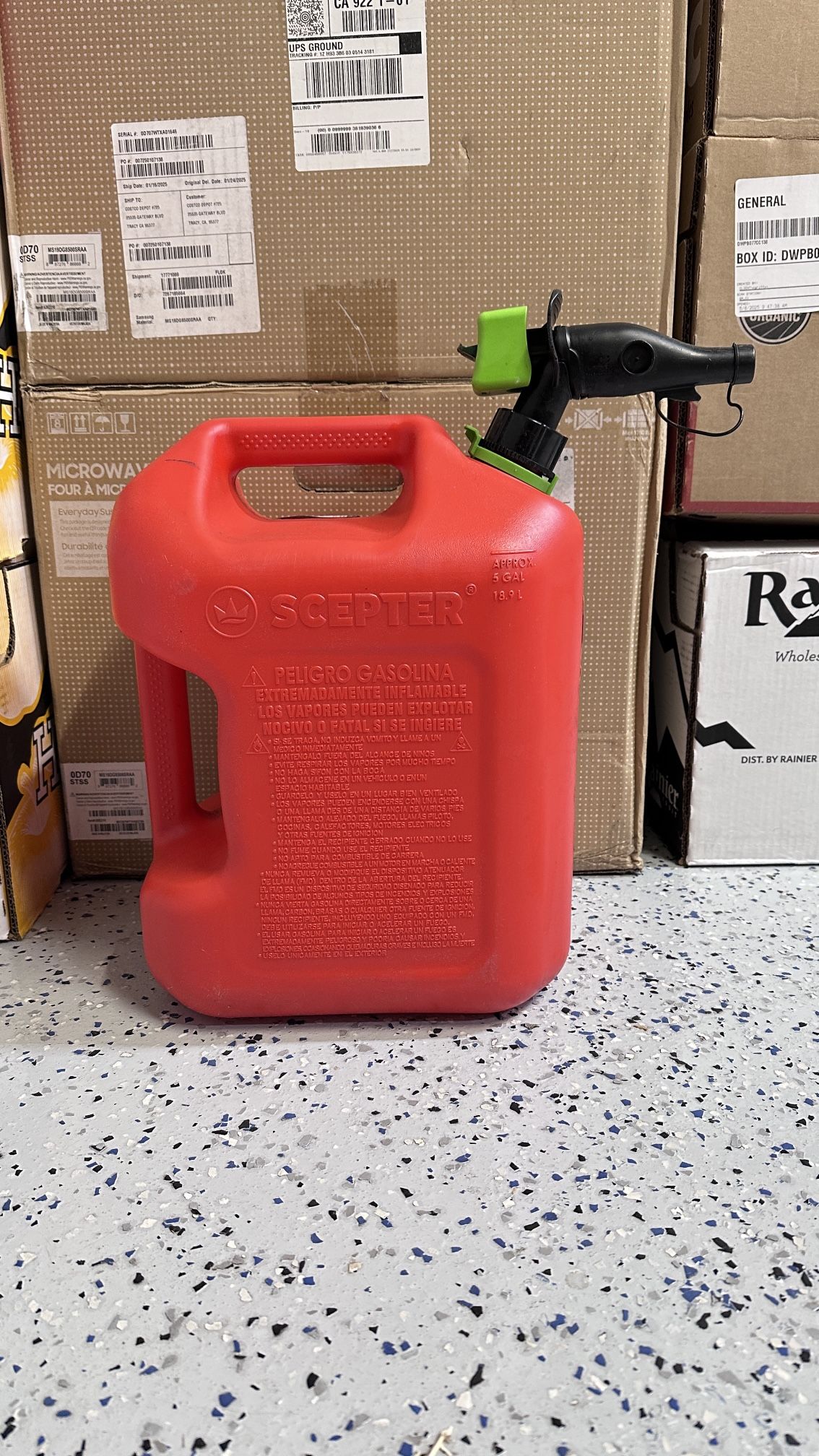 5 Gallons Gasoline Container