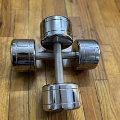 Set Of Dumbbells 20 Lbs Each 