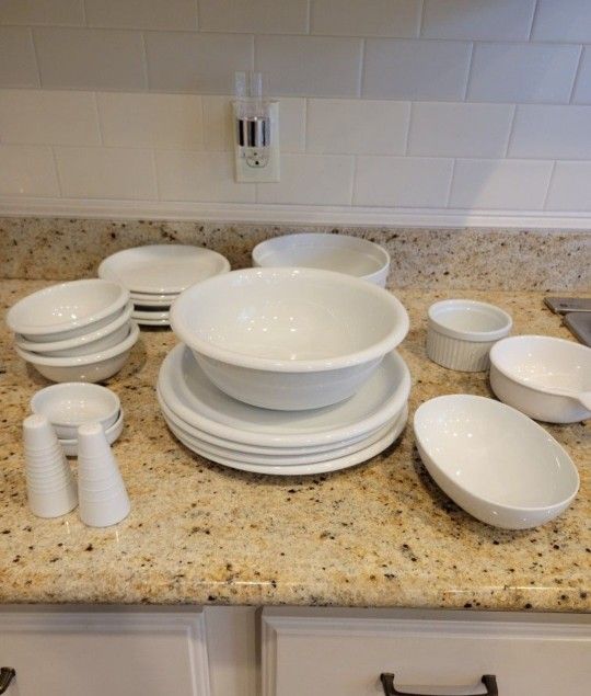 White Dishes $5 For All