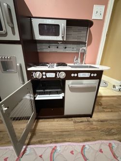KidKraft Uptown/Elite Espresso wooden play kitchen