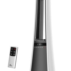 Oscillating Bladeless tower space heater with remote control - NEW