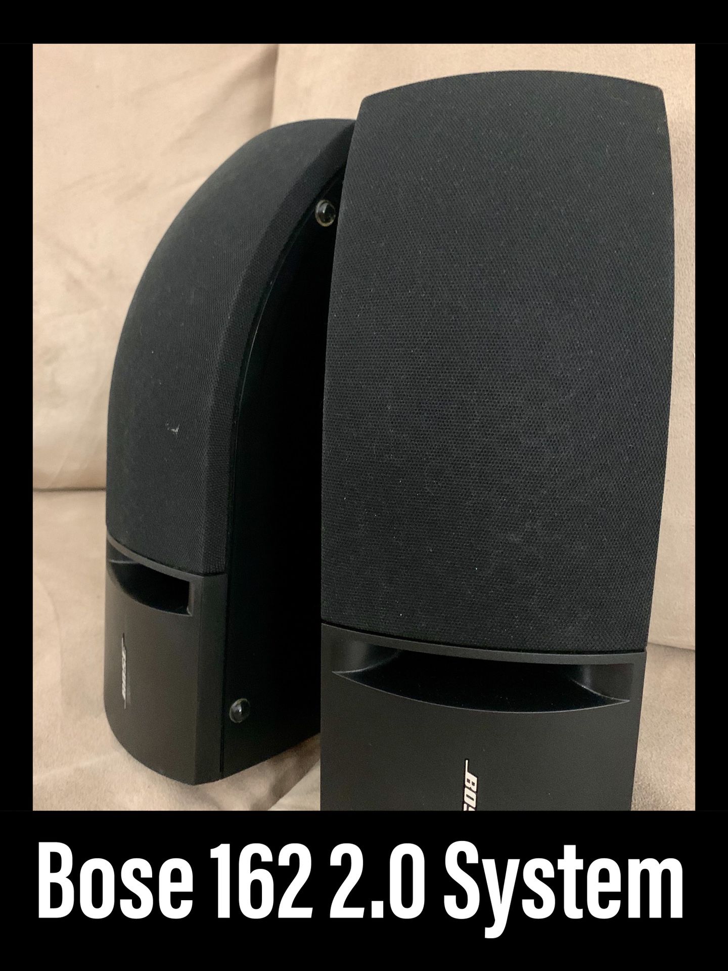 NEW/Open Box Bose 161 Surround Sound, Mid Range 2.0 Speaker System. Black Finish