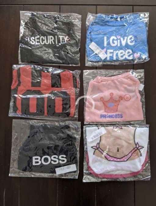 Brand New, Very cute various Pet- Puppy, small and Medium dog or cat-outfits