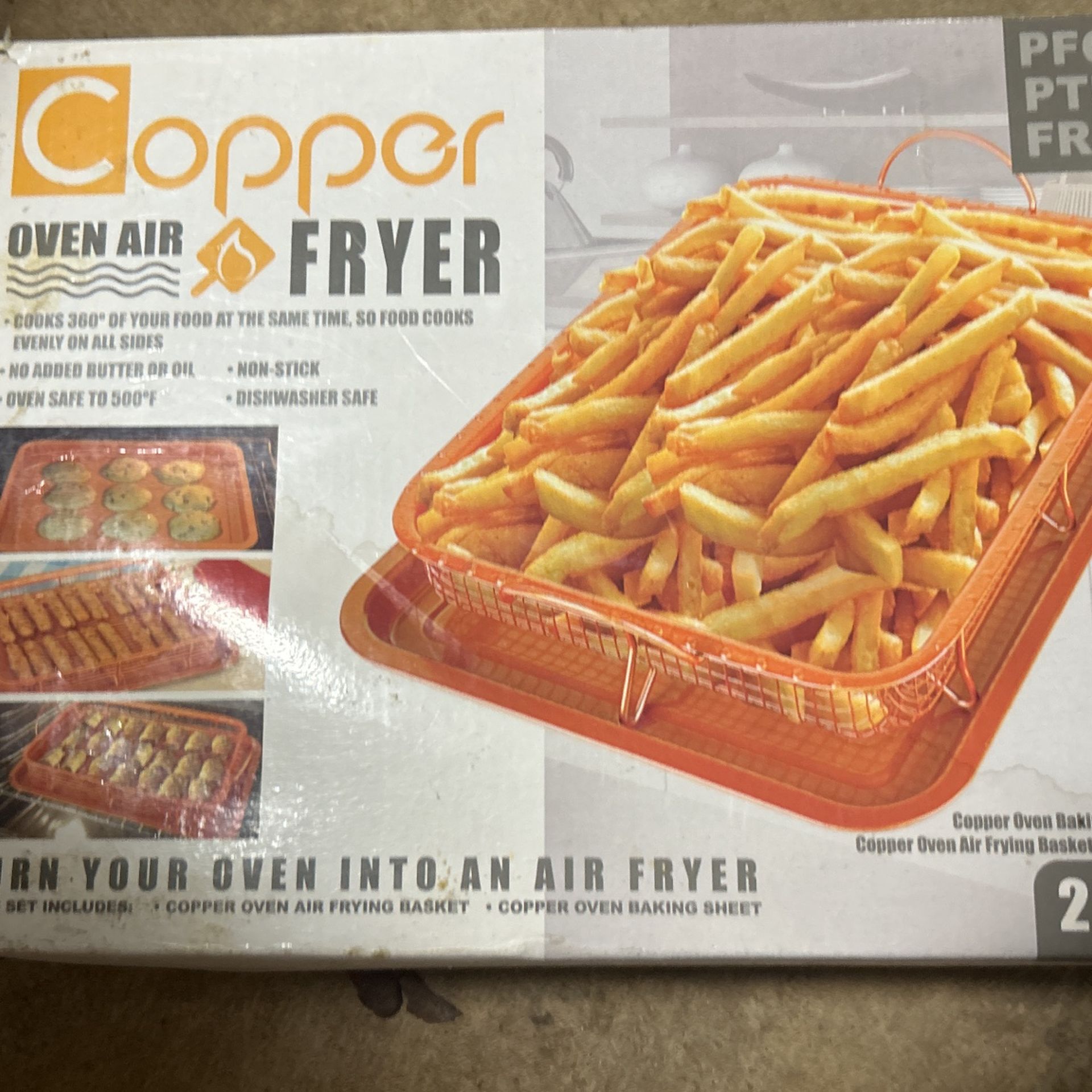 Copper Sit Fryer Pan