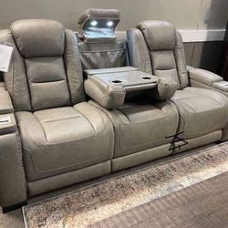 The Man-Den Gray Power Reclining Sofa And Loveseat
Ashley Furniture$10 Down Payment And Financing Available