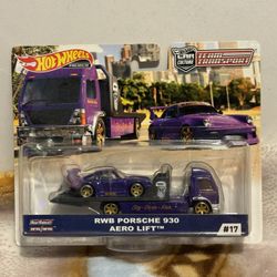 Hot Wheels Premium Rwb Purple Porche Team Transport