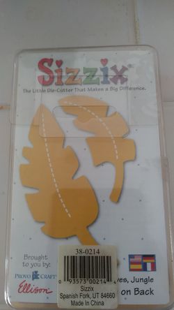 Sizzix dye cutter leaf shape