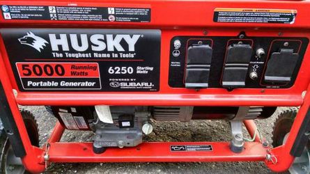Husky generator 10hp 5000 watts