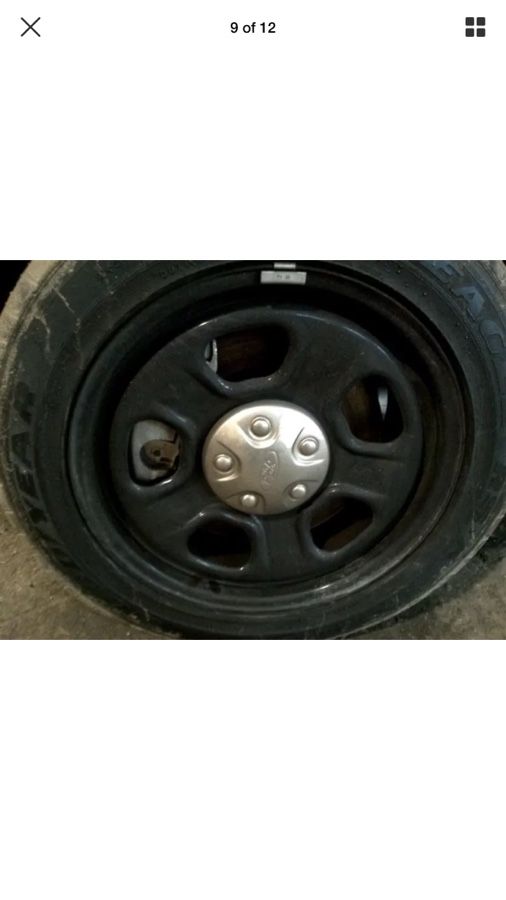 Police interceptor black steel wheels. 18x8 fit Ford Taurus and explorer 5x114.3 bolt pattern