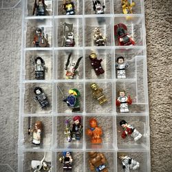 24 New Custom Lego Minifigures With Clear Case