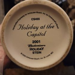2001 "Holiday At The Capital" Budweiser Mug
